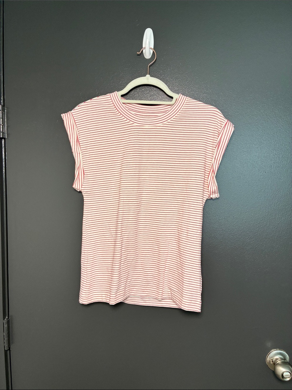 NWT Pistola Olivia white Ruby stripe Tee Shirt Sz S - Picture 6 of 10